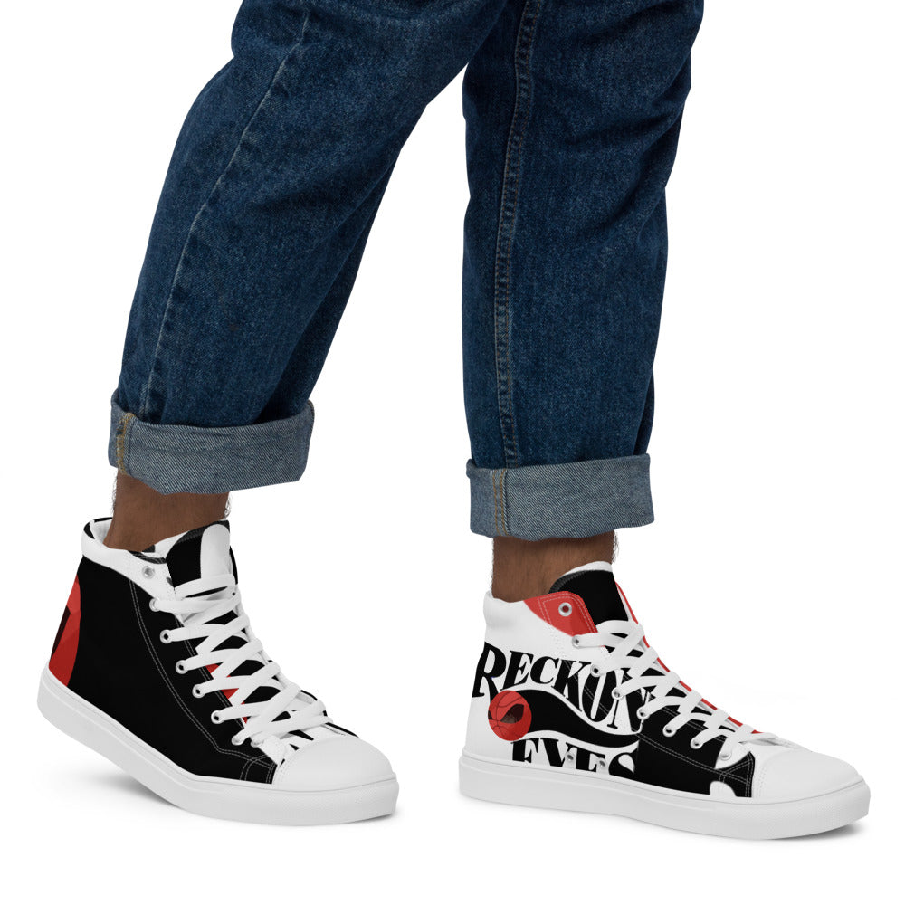 Men’s high top canvas shoes