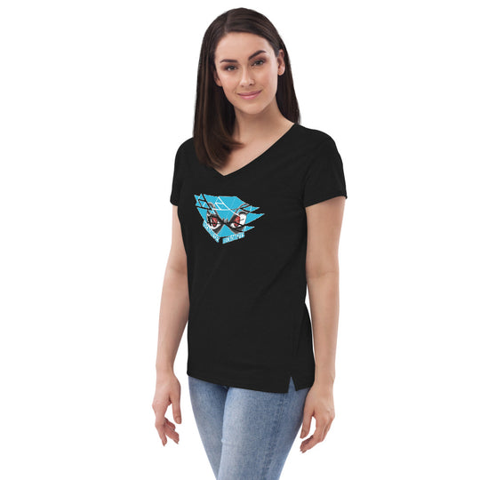 Women’s recycled v-neck t-shirt