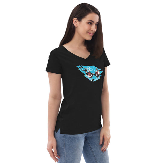 Women’s recycled v-neck t-shirt